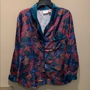 Vintage Silk-Like Sleep Shirt